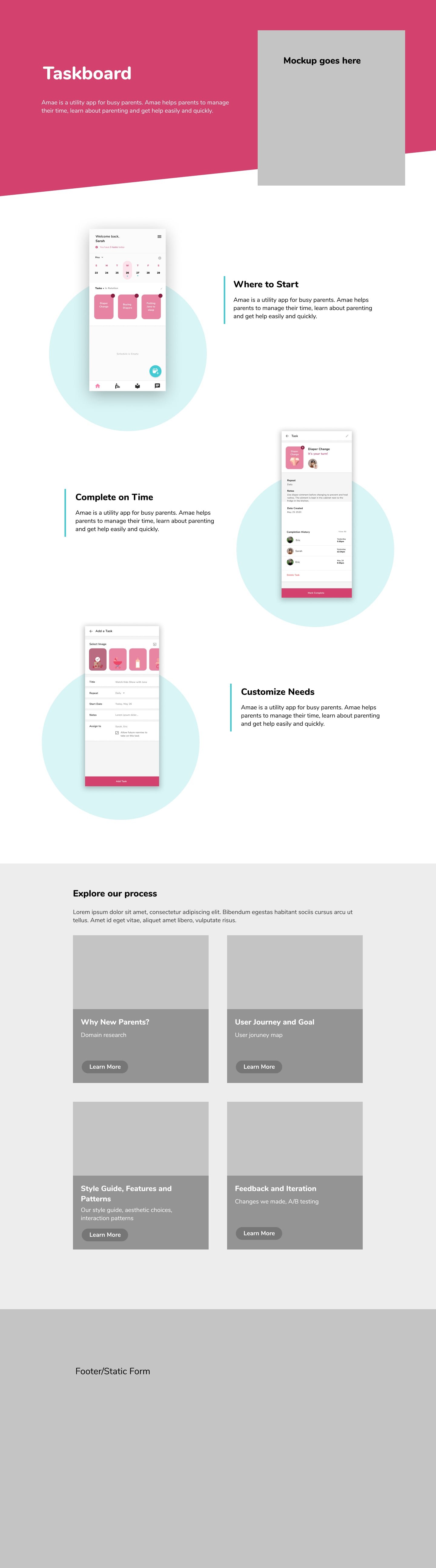 amae – site taskboard